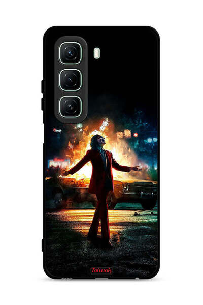 Tolwak غطاء حماية لهاتف Infinix Hot 50 5G بنمط Joker Happy Mode