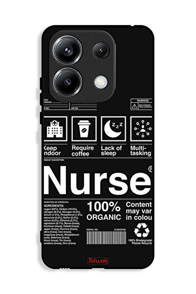 Tolwak غطاء حماية لهاتف شاومي ريدمي نوت 13 برو 4G، ملصق ممرضة