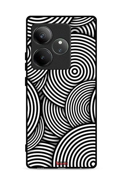 Tolwak غطاء حماية لهاتف Realme GT Neo6 SE 5G بنمط دوائر وهمية