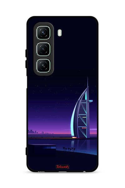 Tolwak غطاء حماية لهاتف إنفينيكس هوت 50 5G برسومات برج العرب الرقمية