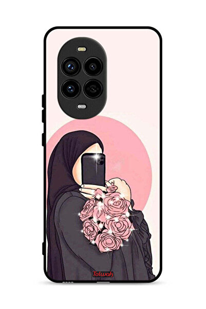 Tolwak غطاء حماية لهاتف هواوي نوفا 13 برو 5G، فن التقاط صور سيلفي مع حمل الزهور