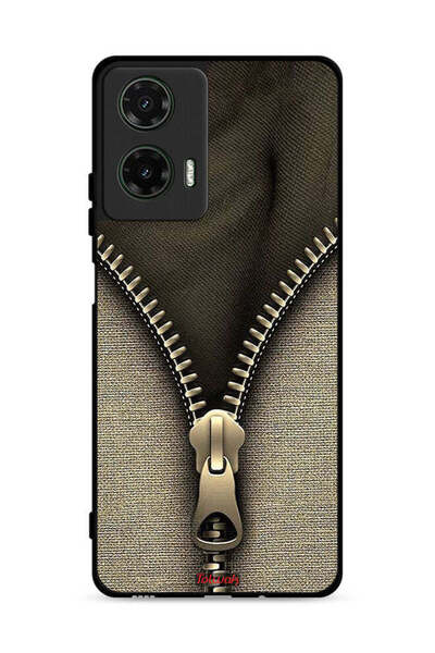 Tolwak غطاء حماية بنمط سحاب لهاتف موتورولا موتو جي 35 5G