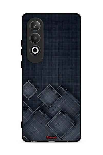 Tolwak غطاء حماية لهاتف OnePlus Nord CE4 5G بنقشة مربعات على القماش