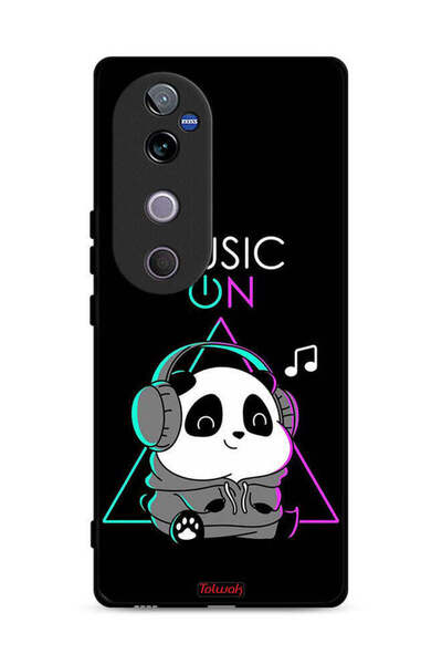 Tolwak غطاء حماية Vivo V40 5G بطبعة موسيقى الباندا