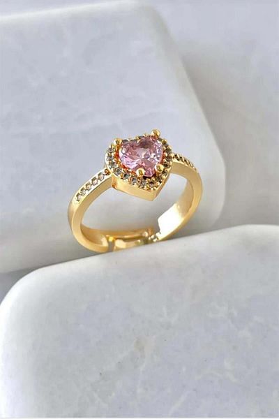 By Zeyna Aksesuar Women's Special Design Baguette Zircon Stone Adjustable Numberless Ring Zyna2