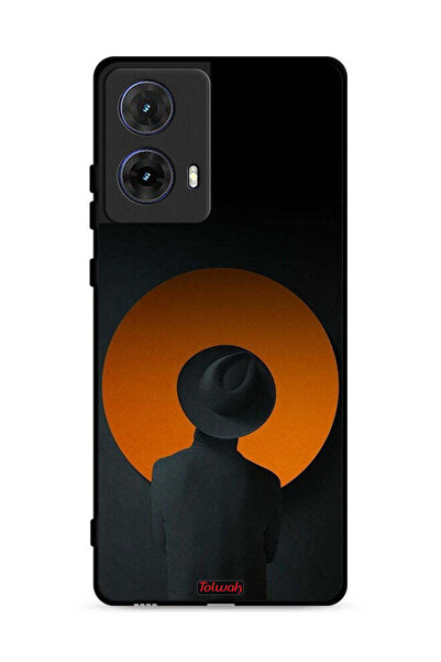 Tolwak غطاء حماية لهاتف موتورولا موتو جي 85 5G برسومات فتى القبعة