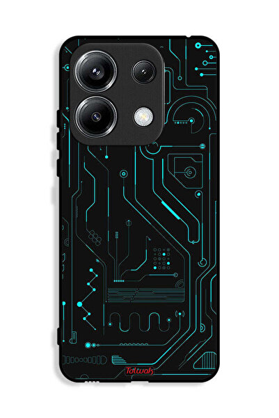 Tolwak غطاء حماية لهاتف Xiaomi Poco M6 Pro 4G دوائر فنية رقمية بسيطة متعددة ا...