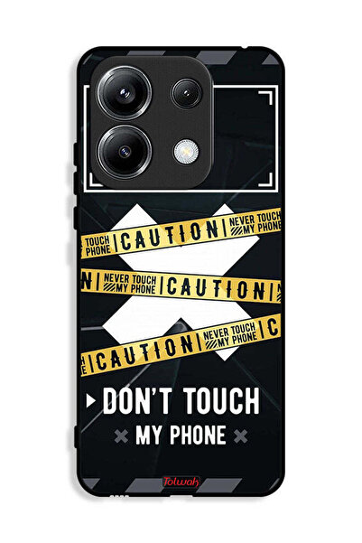 Tolwak غطاء حماية لهاتف Xiaomi Poco M6 Pro 4G تحذير: لا تلمس هاتفي أبدًا