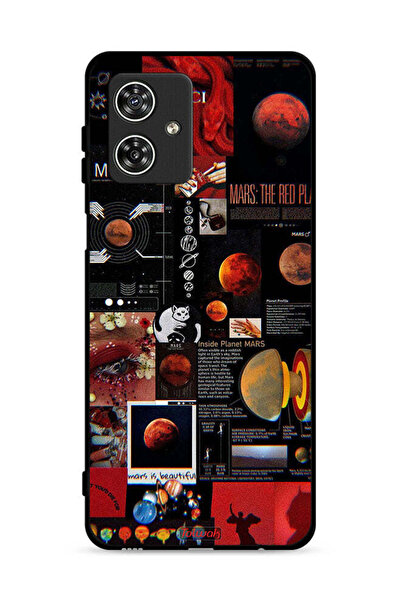 Tolwak غطاء حماية لهاتف موتورولا موتو جي 54 5G برسومات مارس آرت