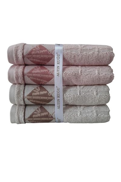 Özdilek Osaka Bamboo Towel 4 Pieces - Pink Beige