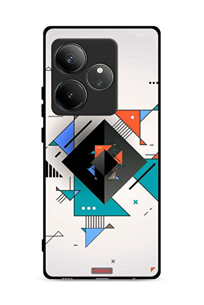 Tolwak غطاء حماية لهاتف Realme GT Neo6 5G بأشكال مربعة ومثلثة ونمط تجريدي