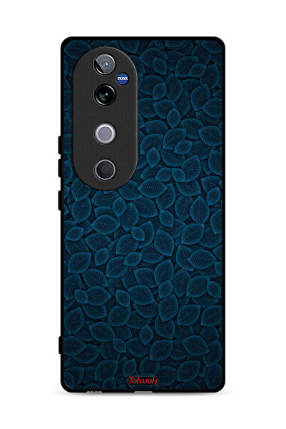 Tolwak غطاء حماية لهاتف Vivo V40 5G بنقشة أوراق فنية رقمية