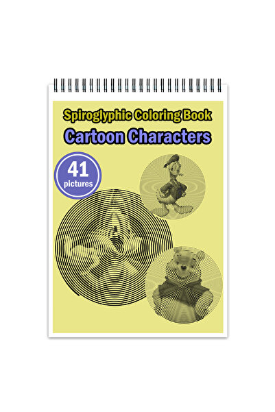 Legendary Gifts Carte de colorat în stil spiroglific, 41 de imagini cu person...