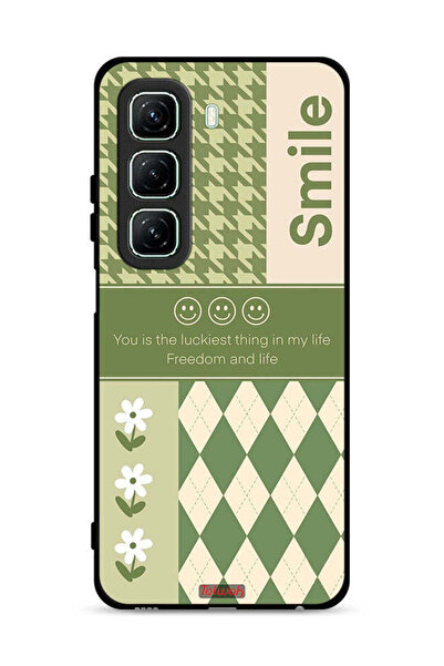 Tolwak غطاء حماية لهاتف Infinix Hot 50 5G الابتسامة هي أسعد شيء في حياتي