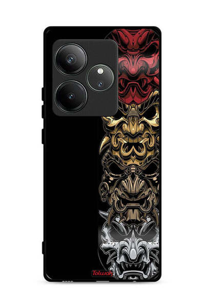 Tolwak غطاء حماية لهاتف Realme GT 6 5G مع رسومات فنية للرؤوس