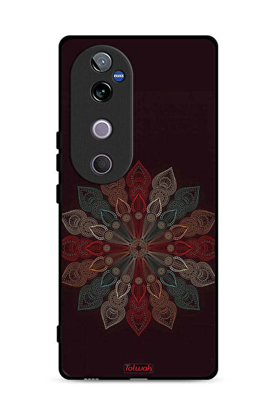 Tolwak غطاء حماية لهاتف Vivo V40 5G بتصميم زهرة ماندالا