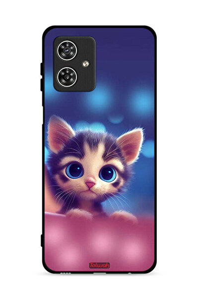 Tolwak غطاء حماية لهاتف موتورولا موتو جي 54 5G - قطة صغيرة