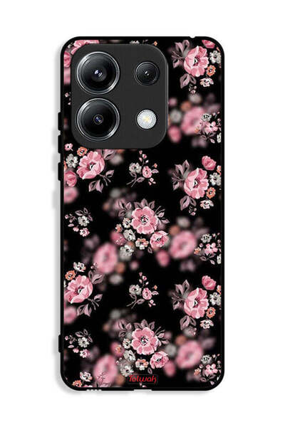 Tolwak غطاء حماية لهاتف Xiaomi Poco M6 Pro 4G بنقشة زهور بورتريه