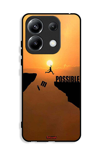 Tolwak غطاء حماية لهاتف Xiaomi Poco M6 Pro 4G مطبوع عليه عبارة "أنا ممكن"