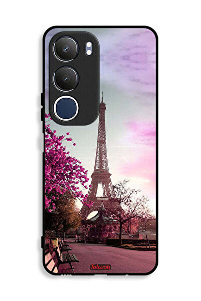 Tolwak غطاء حماية لهاتف Vivo Y19s 4G بتصميم برج إيفل