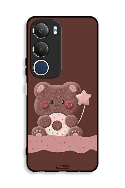 Tolwak Vivo Y19s 4G Protective Case Cover Donut Bear
