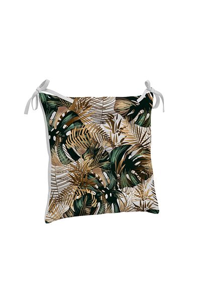 yok yok evim eve dair her şey 9 Puntal Tropical Patterned Fluffy Living Room Balcony Garden Kitchen Chair Cushion