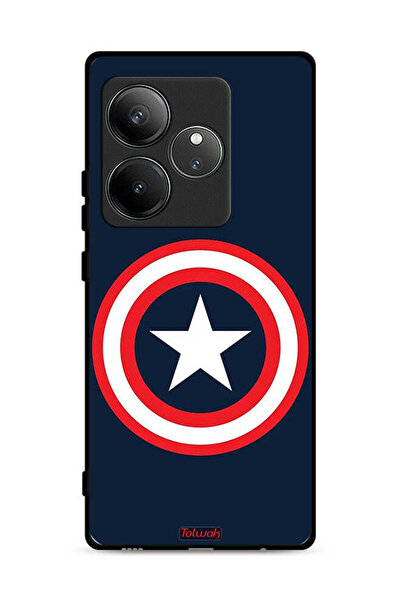 Tolwak Realme GT 6T 5G Protective Case Cover Captain America