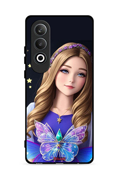 Tolwak غطاء حماية لهاتف OnePlus Nord CE4 5G بتصميم فتاة فراشة لطيفة