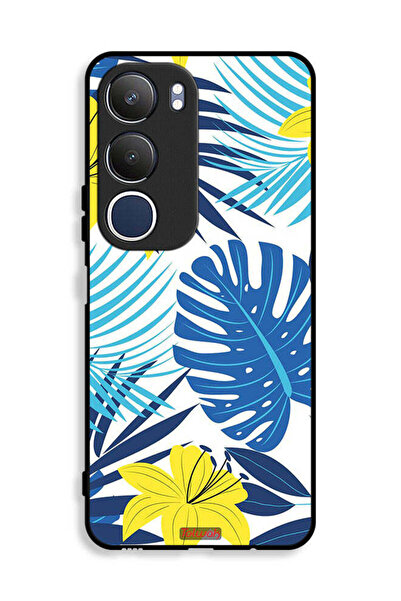 Tolwak غطاء حماية لهاتف Vivo Y19s 4G برسومات ريش وزهور