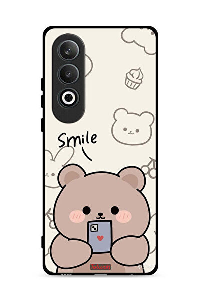 Tolwak غطاء حماية لهاتف Oppo K12 5G برسومات الدب المبتسم