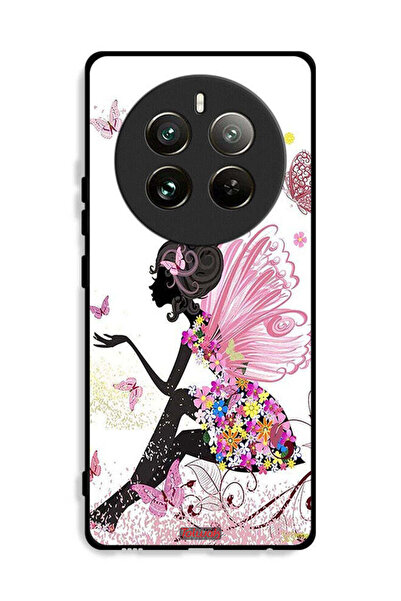 Tolwak غطاء حماية لهاتف Realme 12 Pro Plus 5G بتصميم فتاة الفراشة