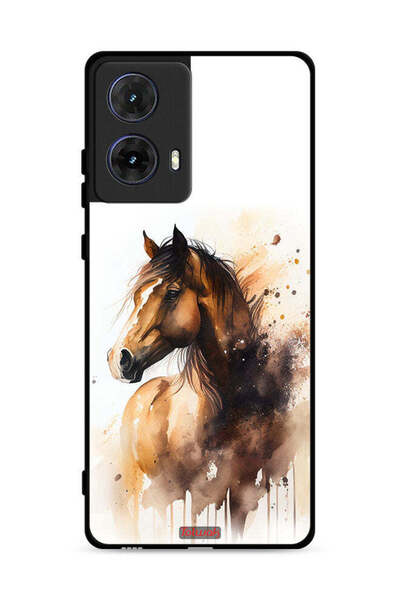 Tolwak غطاء حماية لهاتف موتورولا موتو جي 85 5G - رسمة حصان تجريدية