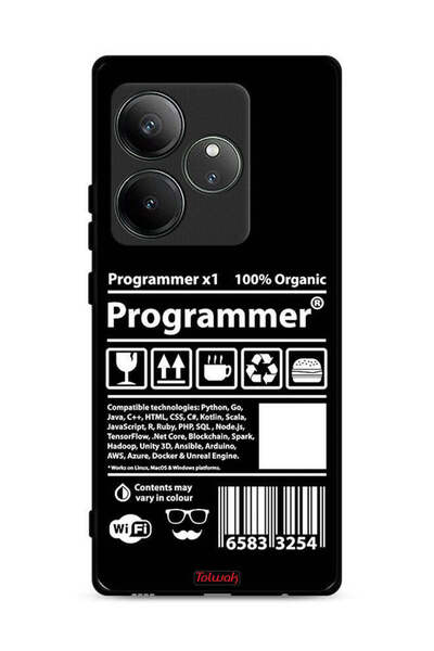 Tolwak غطاء حماية وملصق مبرمج لهاتف Realme GT 6T 5G