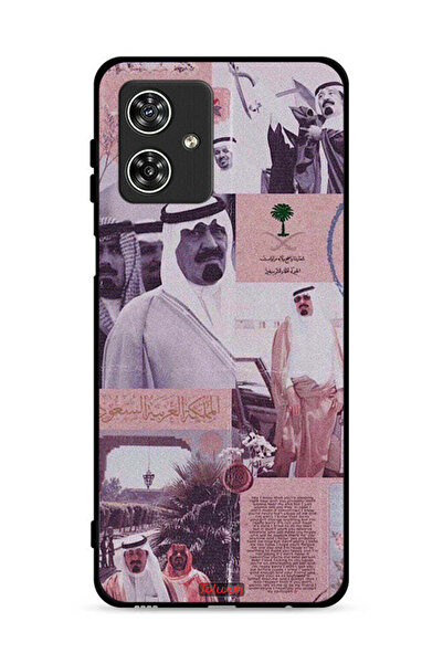 Tolwak غطاء حماية لهاتف موتورولا موتو جي 54 5G، ملصق الملك عبد الله العتيق