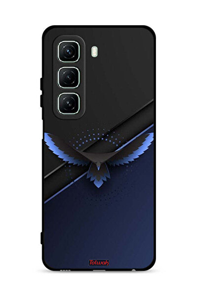 Tolwak غطاء حماية لهاتف Infinix Hot 50 5G بتصميم نسر فني تجريدي رقمي