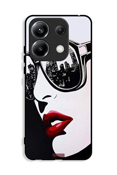 Tolwak غطاء حماية لهاتف شاومي بوكو M6 برو 4G، وجه فتاة، فن تجريدي