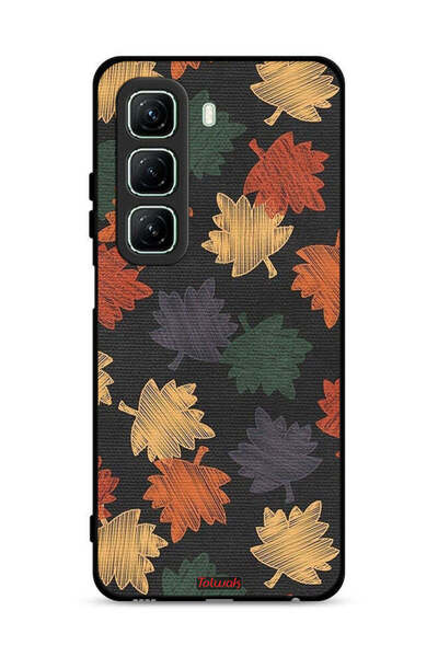 Tolwak غطاء حماية لهاتف Infinix Hot 50 5G برسومات أوراق الخريف