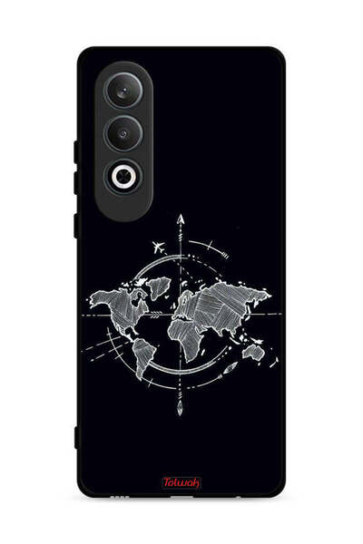 Tolwak غطاء حماية لهاتف Oppo K12 5G برسومات البوصلة