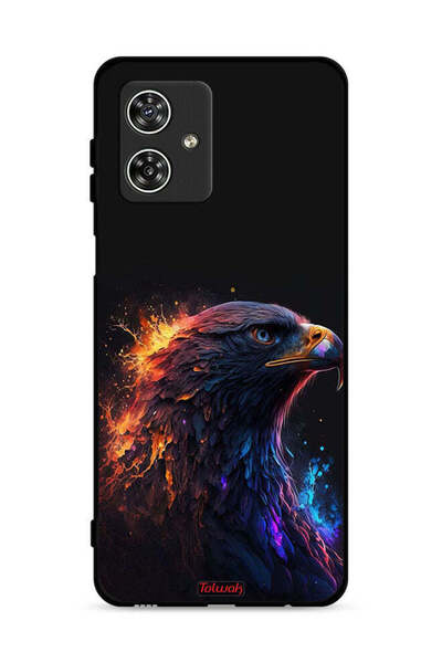 Tolwak غطاء حماية لهاتف موتورولا موتو جي 54 5G بنقشة النسر