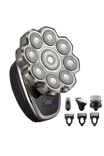 CLAUSTEEL Aparat de ras profesional 9D pentru bărbați, cu 9 lame, accesorii 6...