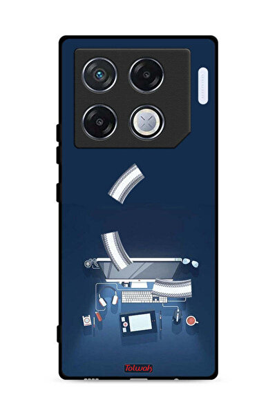 Tolwak غطاء حماية لجهاز Infinix GT 20 Pro 5G بتصميم فني لمكتب الكمبيوتر