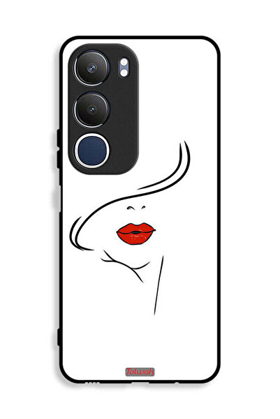 Tolwak غطاء حماية لهاتف Vivo Y19s 4G برسومات وجه فتاة