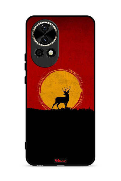 Tolwak غطاء حماية لهاتف هواوي نوفا 13 5G بتصميم غزال وقمر