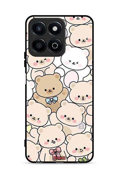 Tolwak غطاء حماية لهاتف Honor X7c 4G بنقشة دببة