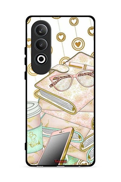 Tolwak غطاء حماية لهاتف OnePlus Nord CE4 5G بتصميم نظارات على الكتب