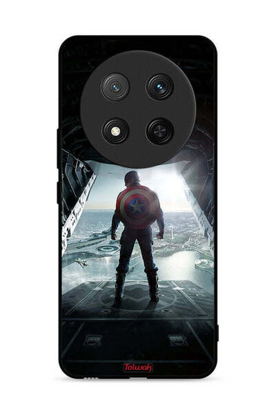 Tolwak غطاء حماية لهاتف Honor X9c 5G بتصميم صورة كابتن أمريكا