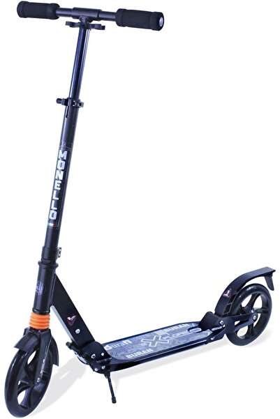 rexa سكوتر ركل للبالغين والمراهقين بنظام تعليق مزدوج - عجلتان كبيرتان، تصميم قابل للطي (أسود)