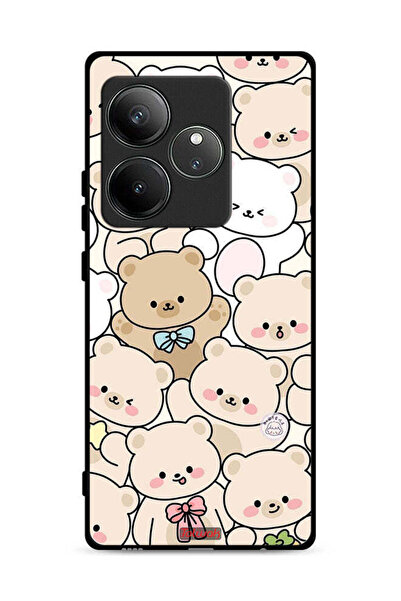 Tolwak غطاء حماية لهاتف Realme GT 6 5G بنقشة الدببة