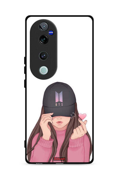 Tolwak Vivo V40 Pro 5G Protective Case Cover Girl Making Snap