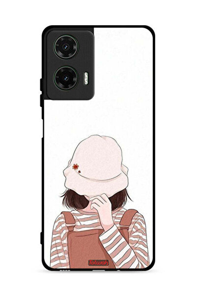 Tolwak غطاء حماية لهاتف موتورولا موتو جي 35 5G مع غطاء للوجه من القبعة